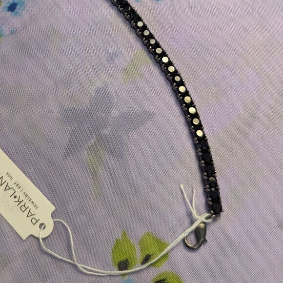New with Box Park Lane Mini Impression Black Gem and Hematite Bracelet - Picture 1 of 5